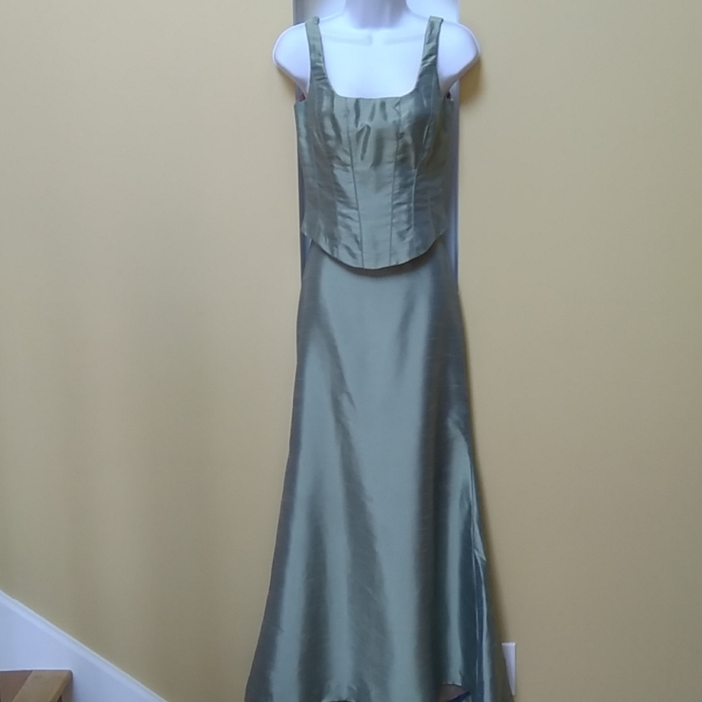 Vivian Dessy Diamond 2 piece evening gown